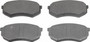 ThermoQuiet Front Disc Brake Pad Set Semi-Metallic MX433B - top view