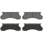 ThermoQuiet Front Disc Brake Pad Set Semi-Metallic MX450 - angled view