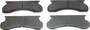 ThermoQuiet Front Disc Brake Pad Set Semi-Metallic MX450 - top view