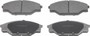 ThermoQuiet Front Disc Brake Pad Set Semi-Metallic MX303 - top view