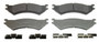 ThermoQuiet Rear Disc Brake Pad Set Semi-Metallic MX802 - top view