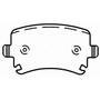 ThermoQuiet Rear Disc Brake Pad Set Ceramic PD1108 - diagram