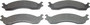 ThermoQuiet Front Disc Brake Pad Set Semi-Metallic MX655A - top view