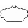 ThermoQuiet Front Disc Brake Pad Set Ceramic QC598 - diagram