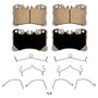 ThermoQuiet Front Disc Brake Pad Set Ceramic QC1282 - top view