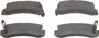 ThermoQuiet Rear Disc Brake Pad Set Ceramic QC325 - top view