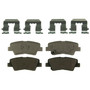 ThermoQuiet Rear Disc Brake Pad Set Ceramic QC1544 - top view