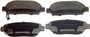 ThermoQuiet Rear Disc Brake Pad Set Ceramic QC672 - top view