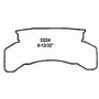 SevereDuty Front; Rear Disc Brake Pad Set SX224 - diagram