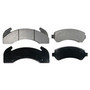 SevereDuty Front; Rear Disc Brake Pad Set SX225 - top view