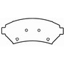 SevereDuty Front Disc Brake Pad Set SX818 - diagram