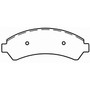 SevereDuty Front Disc Brake Pad Set SX726 - diagram