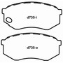 SevereDuty Front Disc Brake Pad Set SX735 - diagram