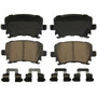 QuickStop Rear Disc Brake Pad Set Ceramic ZD1108 - top view