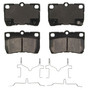 QuickStop Rear Disc Brake Pad Set Ceramic ZD1113 - top view