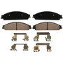 QuickStop Front Disc Brake Pad Set Ceramic ZD1070 - top view