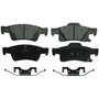 QuickStop Rear Disc Brake Pad Set Ceramic ZD1498 - top view