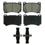 QuickStop Front Disc Brake Pad Set Ceramic ZD1396 - top view