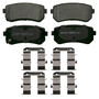 QuickStop Rear Disc Brake Pad Set Ceramic ZD1804 - top view