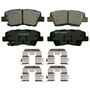 QuickStop Rear Disc Brake Pad Set Ceramic ZD1812 - top view