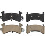 QuickStop Front; Rear Disc Brake Pad Set Ceramic ZD154 - top view