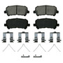QuickStop Rear Disc Brake Pad Set Ceramic ZD1585 - top view