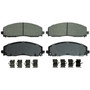 QuickStop Front Disc Brake Pad Set Ceramic ZD1589 - top view