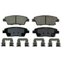 QuickStop Rear Disc Brake Pad Set Ceramic ZD1551 - top view