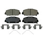 QuickStop Front Disc Brake Pad Set Ceramic ZD1625 - top view
