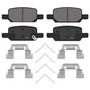 QuickStop Rear Disc Brake Pad Set Ceramic ZD2370 - angled view