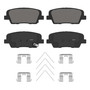 QuickStop Rear Disc Brake Pad Set Ceramic ZD1916 - angled view