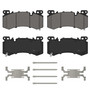 QuickStop Front Disc Brake Pad Set Ceramic ZD2407A - angled view