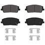 QuickStop Front Disc Brake Pad Set Ceramic ZD2215 - angled view