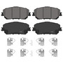 QuickStop Front Disc Brake Pad Set Ceramic ZD2375 - angled view