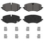 QuickStop Front Disc Brake Pad Set Ceramic ZD2307 - angled view
