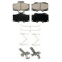 QuickStop Front Disc Brake Pad Set Ceramic ZD436A - top view