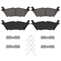 QuickStop Rear Disc Brake Pad Set Ceramic ZD2383 - angled view