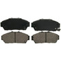 QuickStop Front Disc Brake Pad Set Ceramic ZD617 - top view