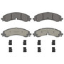 Rear Disc Brake Pad Set Ceramic QuickStop Front ZD2250 - angled view