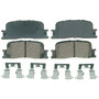 QuickStop Rear Disc Brake Pad Set Ceramic ZD885A - top view
