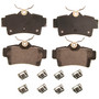 QuickStop Rear Disc Brake Pad Set Ceramic ZD627 - top view