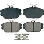 QuickStop Front Disc Brake Pad Set Ceramic ZD598 - top view