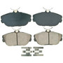 QuickStop Front Disc Brake Pad Set Ceramic ZD601 - top view