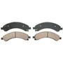 QuickStop Rear Disc Brake Pad Set Ceramic ZD989 - top view