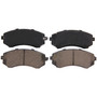 QuickStop Front Disc Brake Pad Set Ceramic ZD422 - top view
