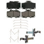 QuickStop Front Disc Brake Pad Set Ceramic ZD611 - top view