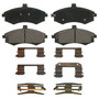 QuickStop Front Disc Brake Pad Set Ceramic ZD941 - top view