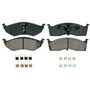 QuickStop Front Disc Brake Pad Set Ceramic ZD730B - top view