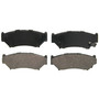 QuickStop Front Disc Brake Pad Set Ceramic ZD556 - top view
