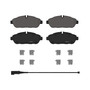 QuickStop Front Disc Brake Pad Set Semi-Metallic ZX2301 - angled view